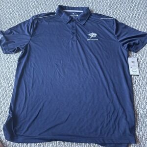UNH Wildcats Men's POLO SHIRT XXL BY COLOSSEUM ATHLETICS NWT NAVY‎ BLUE RARE
